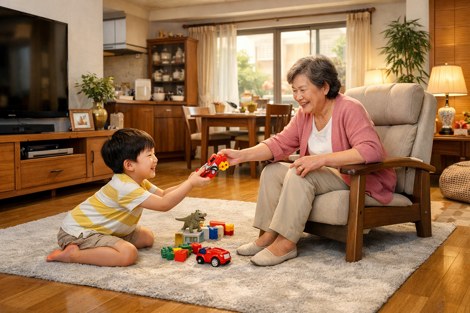 溫馨三代同堂安全空間