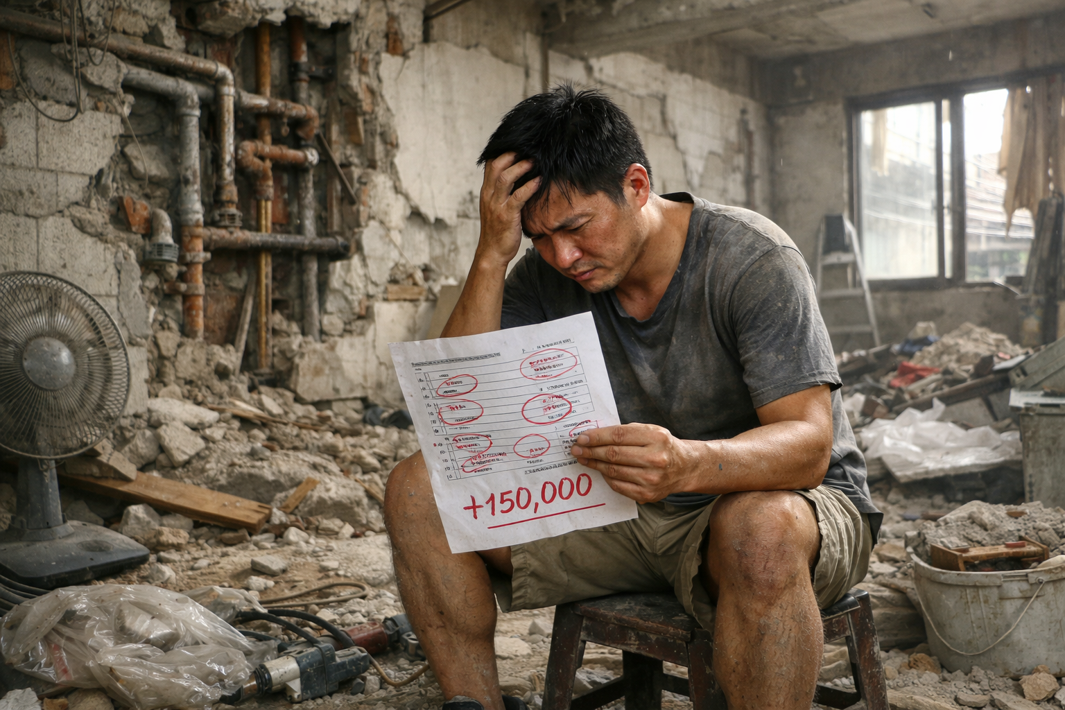 台灣屋主因裝潢預算超支而焦慮